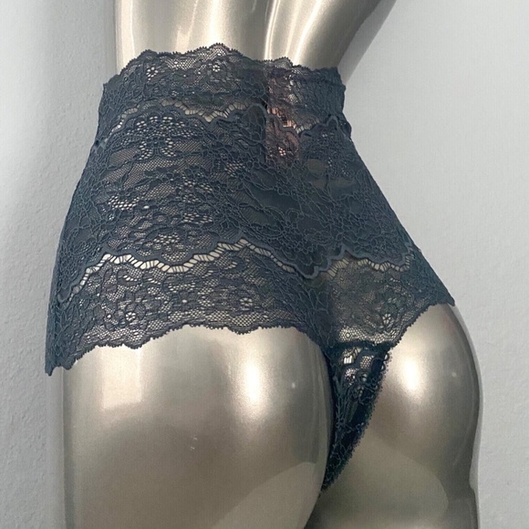 Victorias Secret Nwt Corded Lace Lot of 2 High Waist Thong Panty Panties Small S - Picture 7 of 7